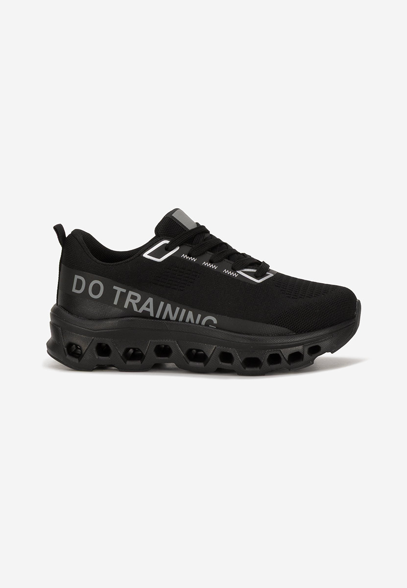 Turinia fekete telitalpú platform sneaker