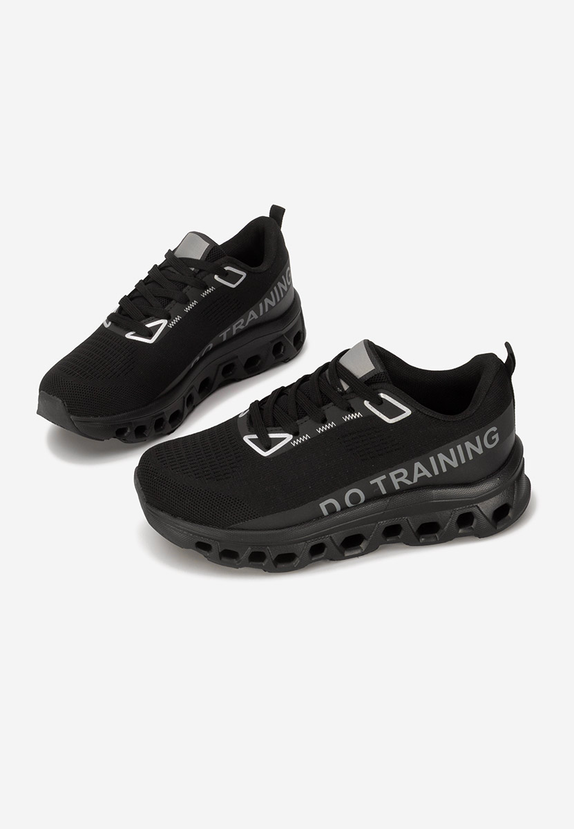 Turinia fekete telitalpú platform sneaker