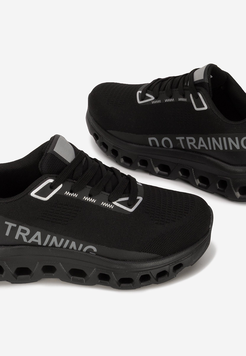 Turinia fekete telitalpú platform sneaker