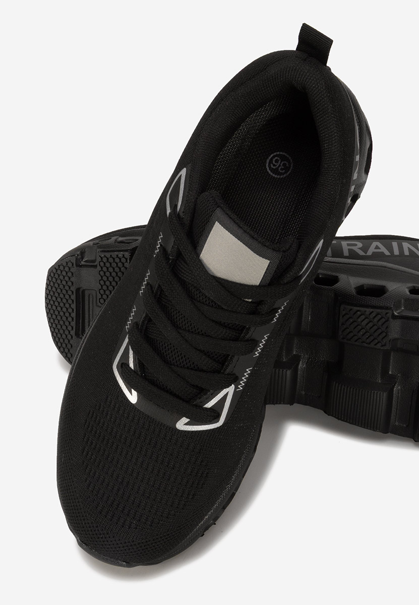 Turinia fekete telitalpú platform sneaker