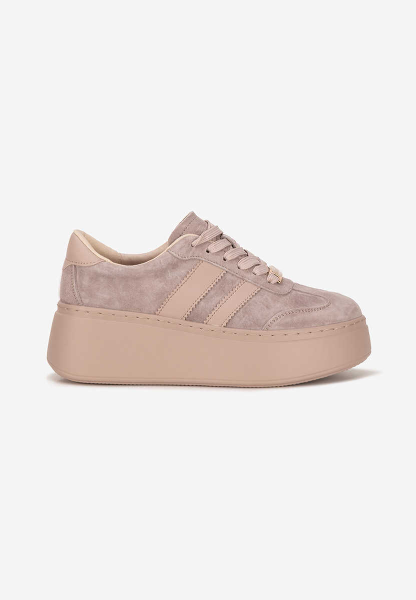 Ariabela bézs női bőr sneaker