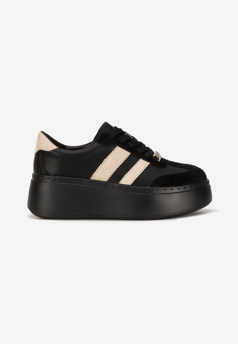 Ariabela v2 fekete női bőr sneaker