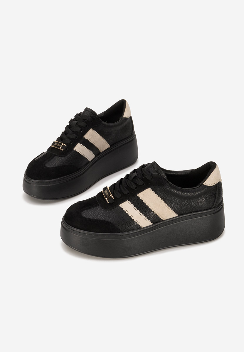 Ariabela v2 fekete női bőr sneaker