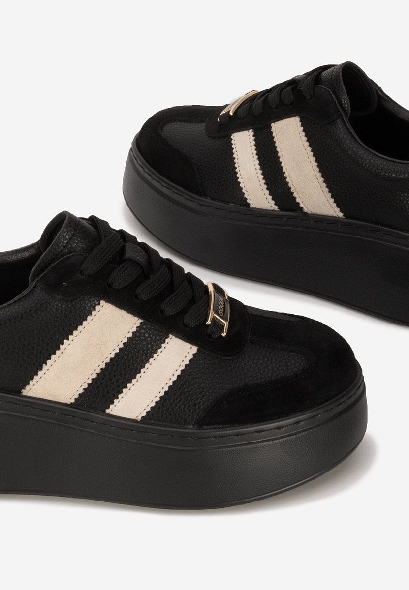 Ariabela v2 fekete női bőr sneaker