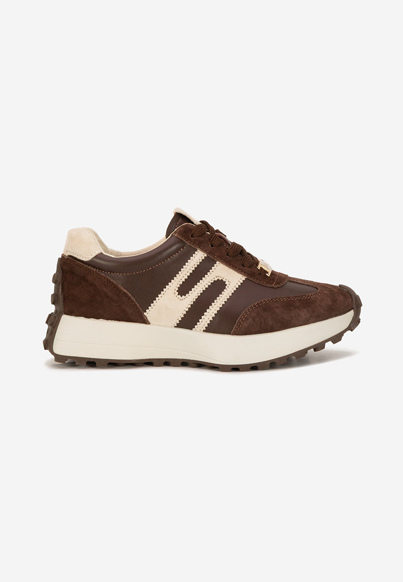 Sorellia v2 barna női bőr sneaker