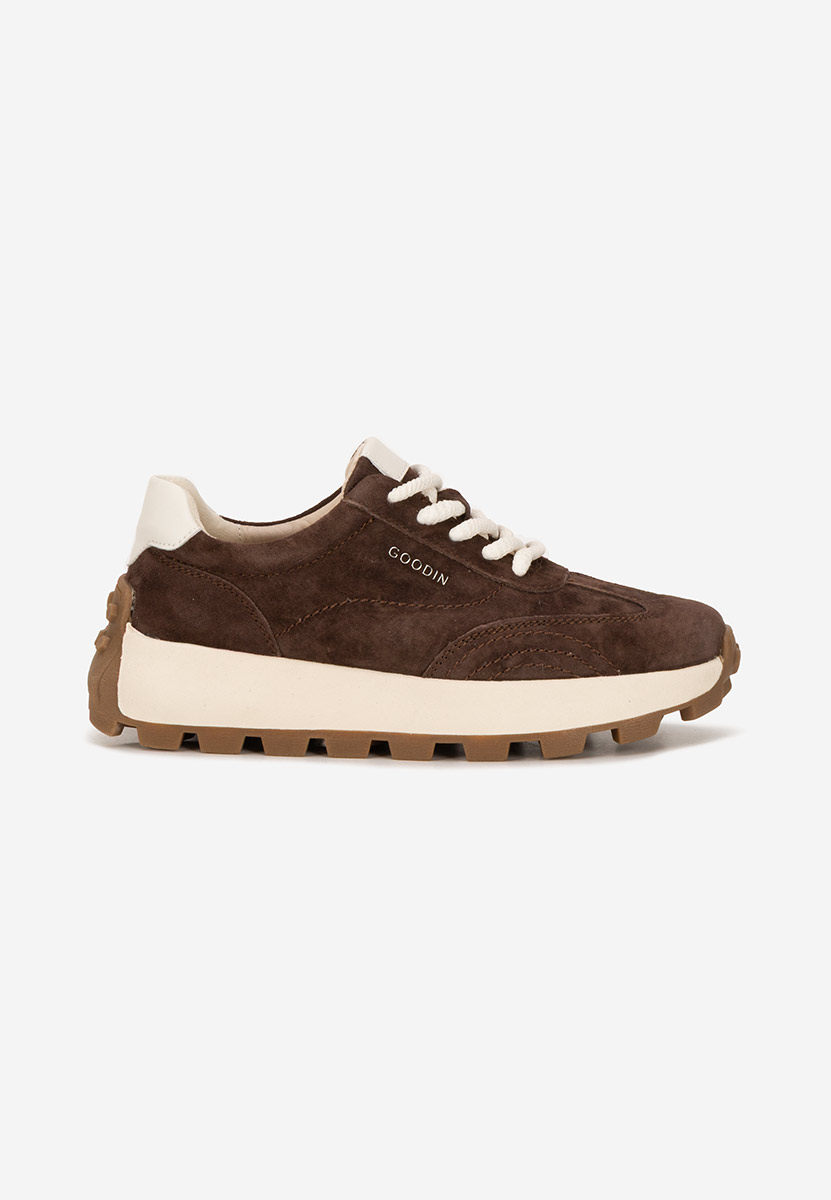 Isniella v2 barna női bőr sneaker