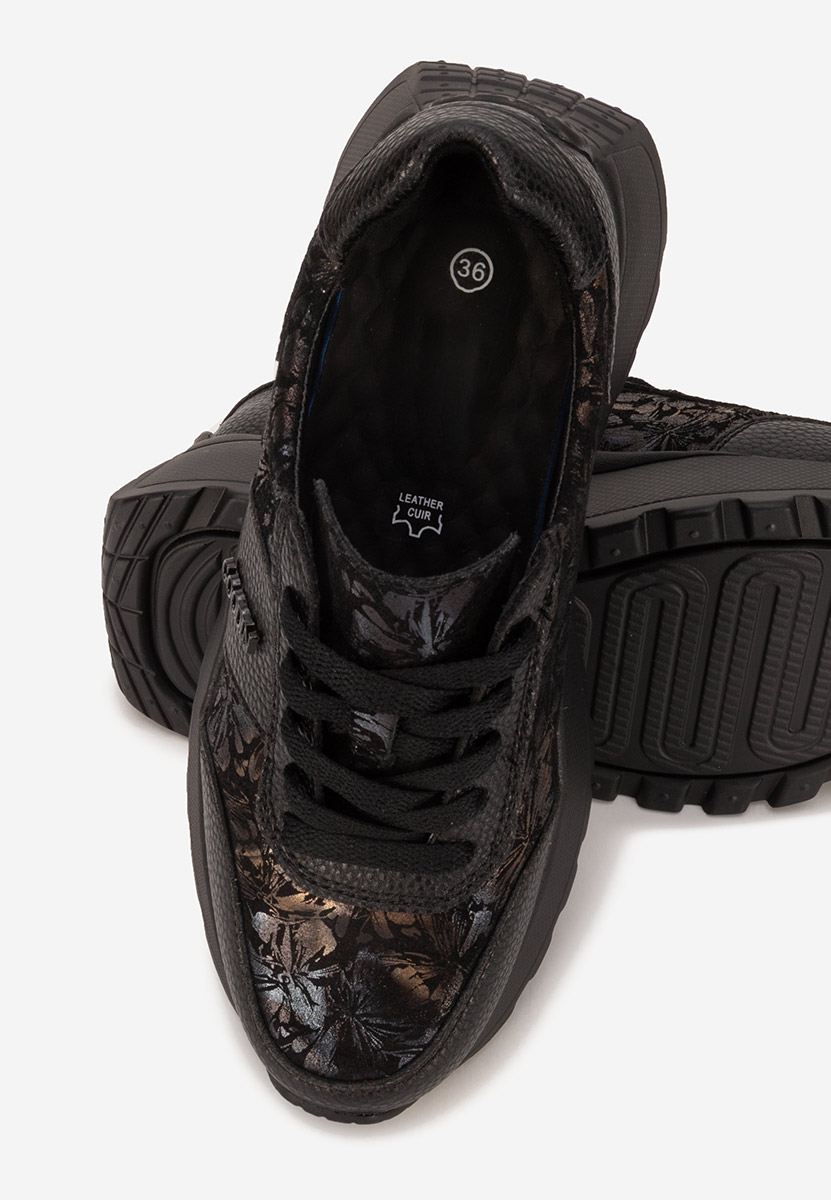 Densia v2 fekete telitalpú platform sneaker