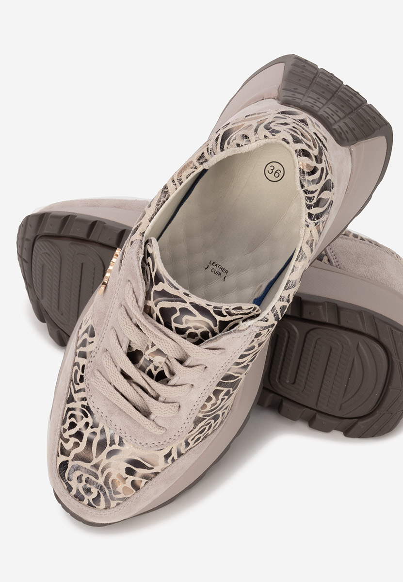 Densia v2 bézs telitalpú platform sneaker