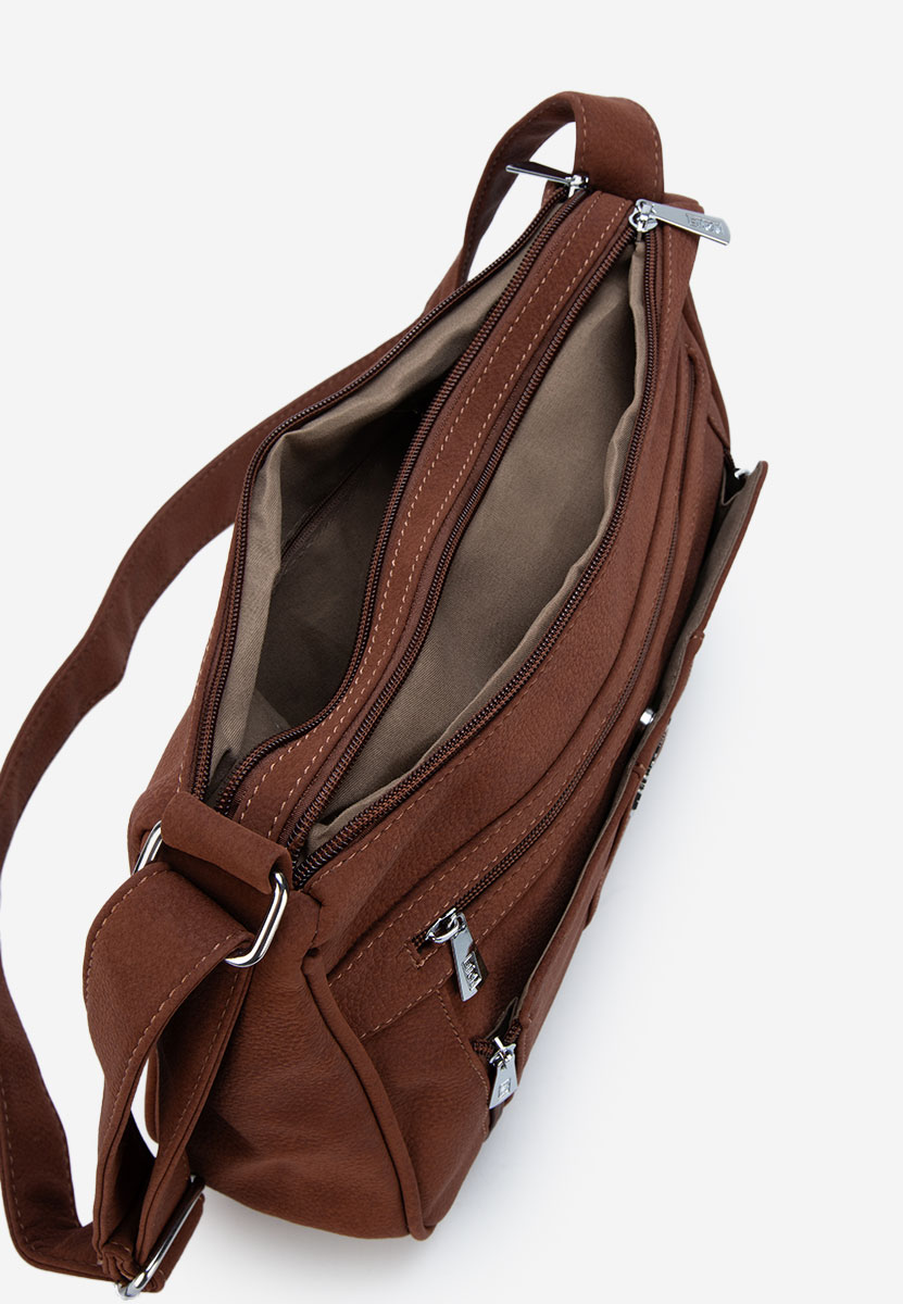 Crossbody senoria barna női táska