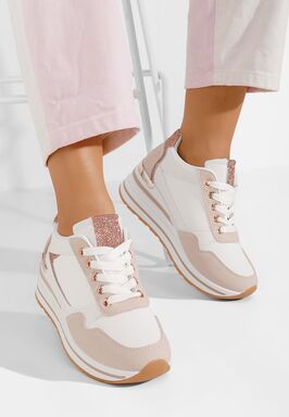 Bienna rózsaszín platform tornacipő 