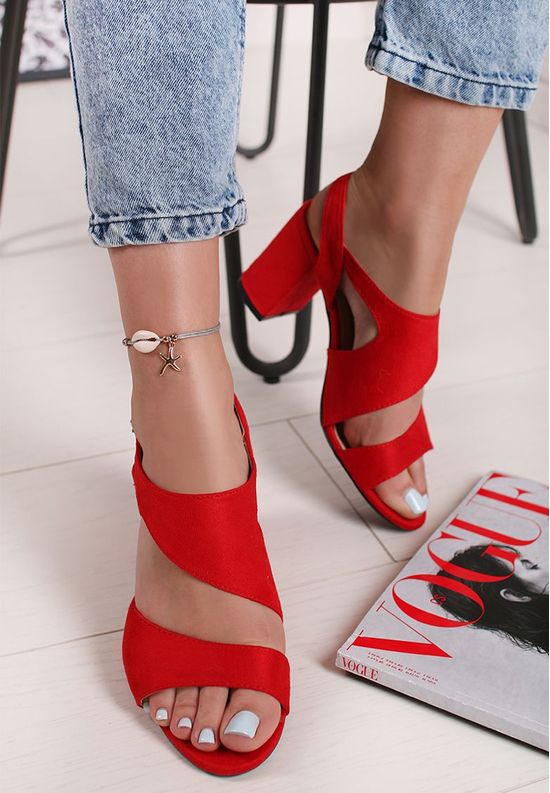Floresta piros női alkalmi szandál, Méret: 41 - Zapatos