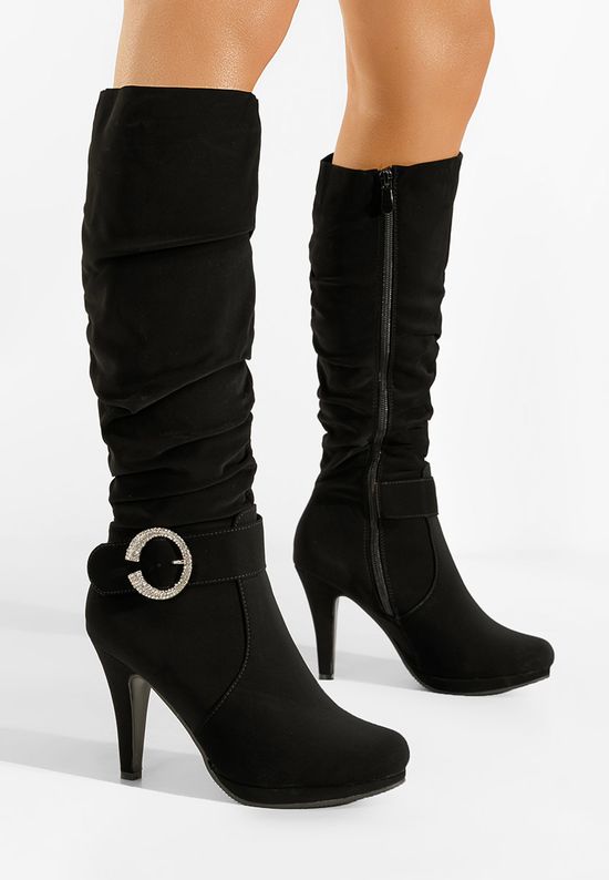 Oriela fekete női csizma, Méret: 36 - Zapatos
