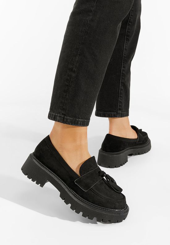 Corleila fekete női mokaszín, Méret: 40 - Zapatos
