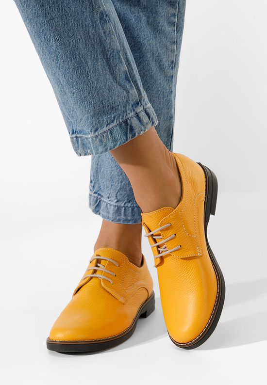 Otivera sárga női derby cipő, Méret: 36 - Zapatos