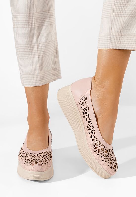 Ulna rózsaszín platform alkalmi cipő, Méret: 36 - Zapatos