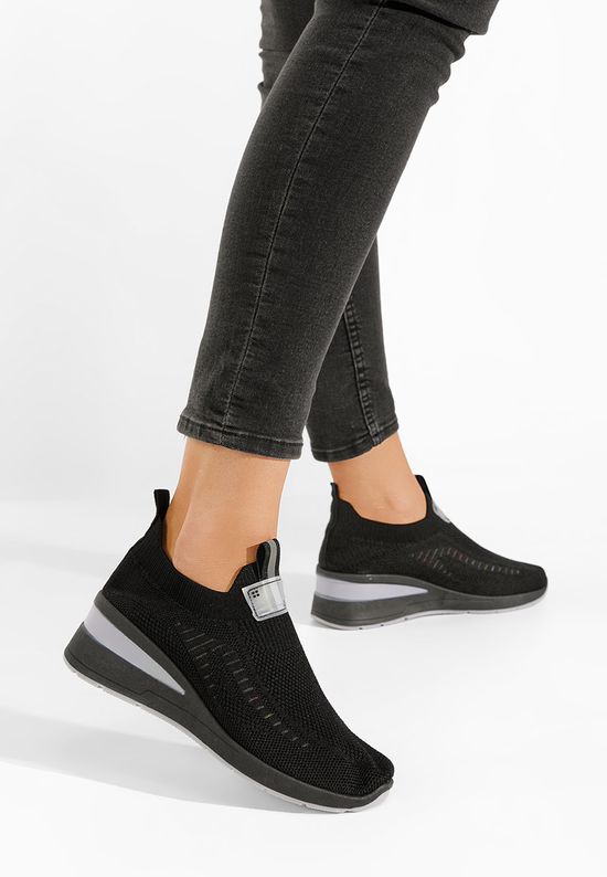 Lomira v2 fekete platform sneaker cipő , Méret: 39 - Zapatos