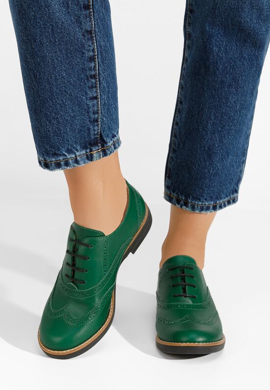 Emily zöld női brogue cipő, Méret: 36 - Zapatos