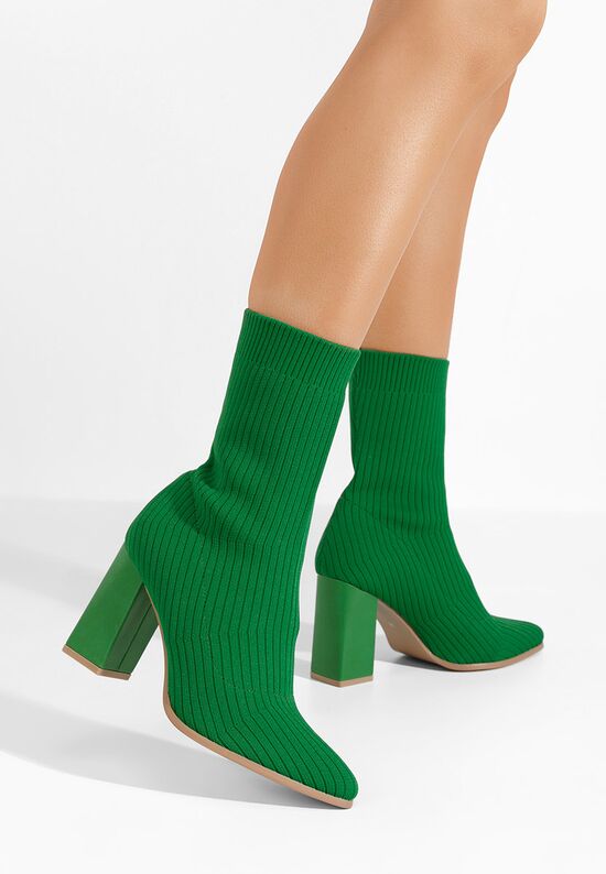 Daisa zöld zokni csizma, Méret: 41 - Zapatos