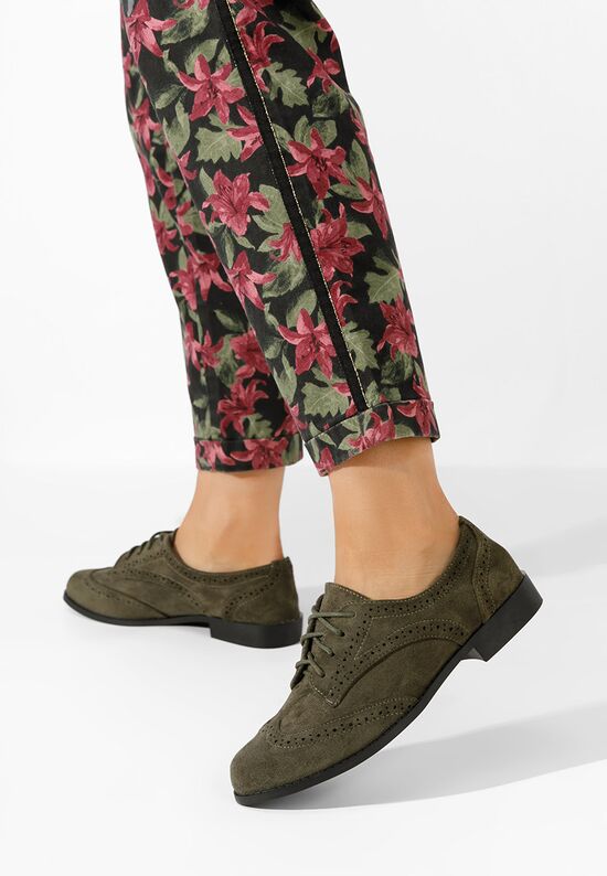 Rumelia zöld női brogue cipő, Méret: 38 - Zapatos