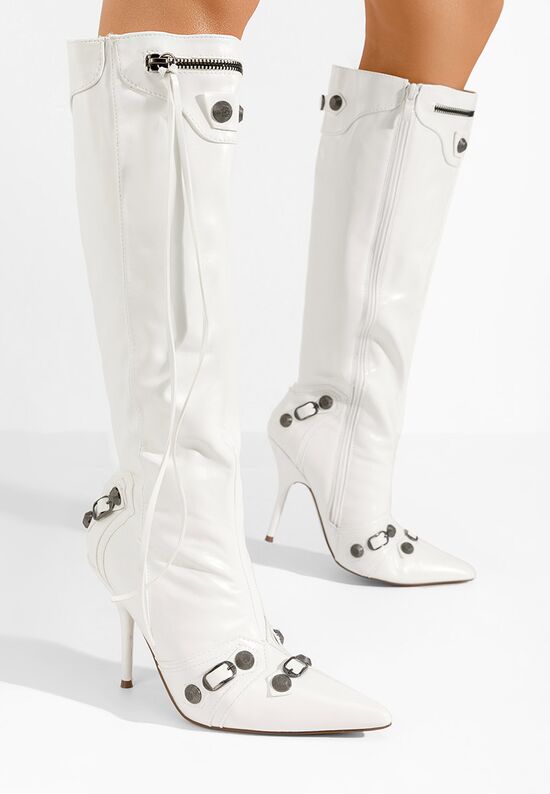 Supreme fehér tűsarkú csizma , Méret: 36 - Zapatos