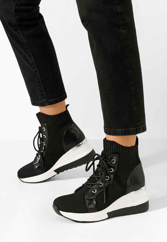 Midian v2 fekete platform sneaker cipő , Méret: 40 - Zapatos