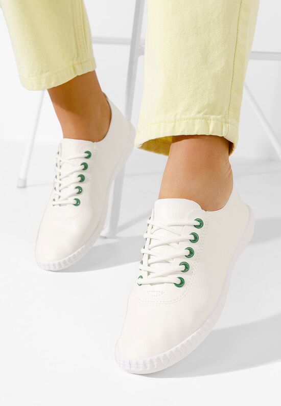 Simina v2 fehér fűzős női cipő, Méret: 37 - Zapatos