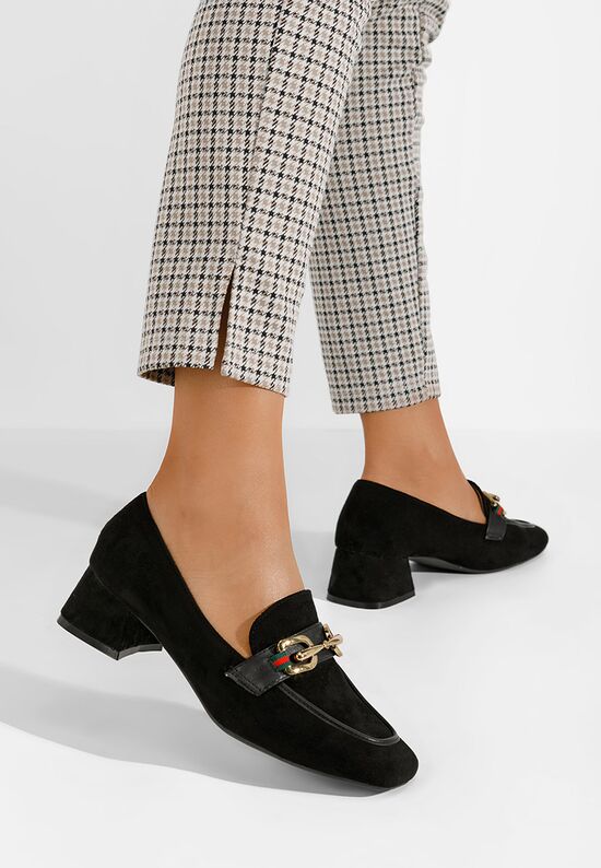 Eudora fekete női loafer cipő, Méret: 37 - Zapatos