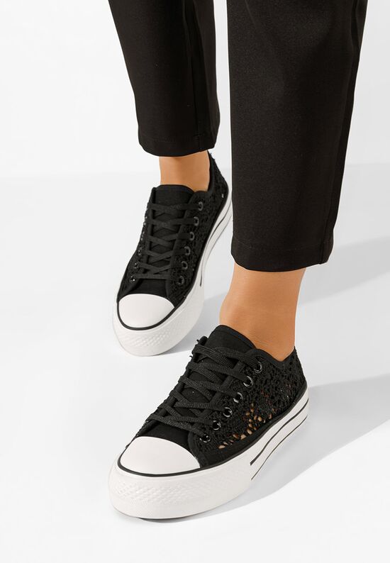 Floreina fekete casual tornacipő, Méret: 37 - Zapatos