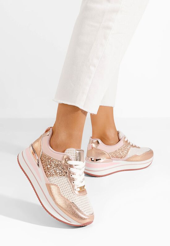 Hanifa rózsaszín telitalpú platform sneaker, Méret: 41 - Zapatos