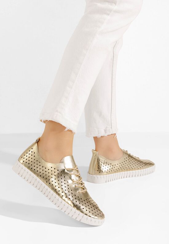 Tonelia v2 aranyszínü fűzős női cipő, Méret: 38 - Zapatos